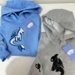 HOODIES CHIMUELO Y FURIA LUMINOSA MATCHING PAREJA BORDADO