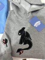 HOODIES CHIMUELO Y FURIA LUMINOSA MATCHING PAREJA BORDADO - Image 3