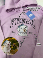 HOODIE/CAMISETA BORDADO DE TU MASCOTA PERSONALIZADO + LLAVERO GRATIS