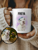 TAZA PERSONALIZADA CON FOTO DE TU MASCOTA ESTILO ACUARELA - Image 2
