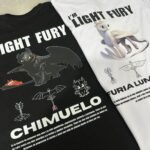 Camisetas/hoodies chimuelo y furia luminosa matching pareja estampado