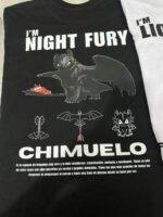 Camisetas/hoodies chimuelo y furia luminosa matching pareja estampado - Image 2