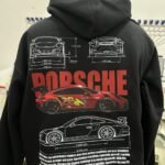 Hoodie/camiseta Porsche rayo mcqueen estampado
