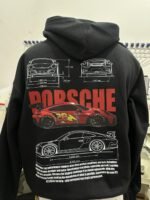 Hoodie/camiseta Porsche rayo mcqueen estampado