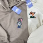 Hoodies/camisetas Zootopia nick y judy matching pareja bordados