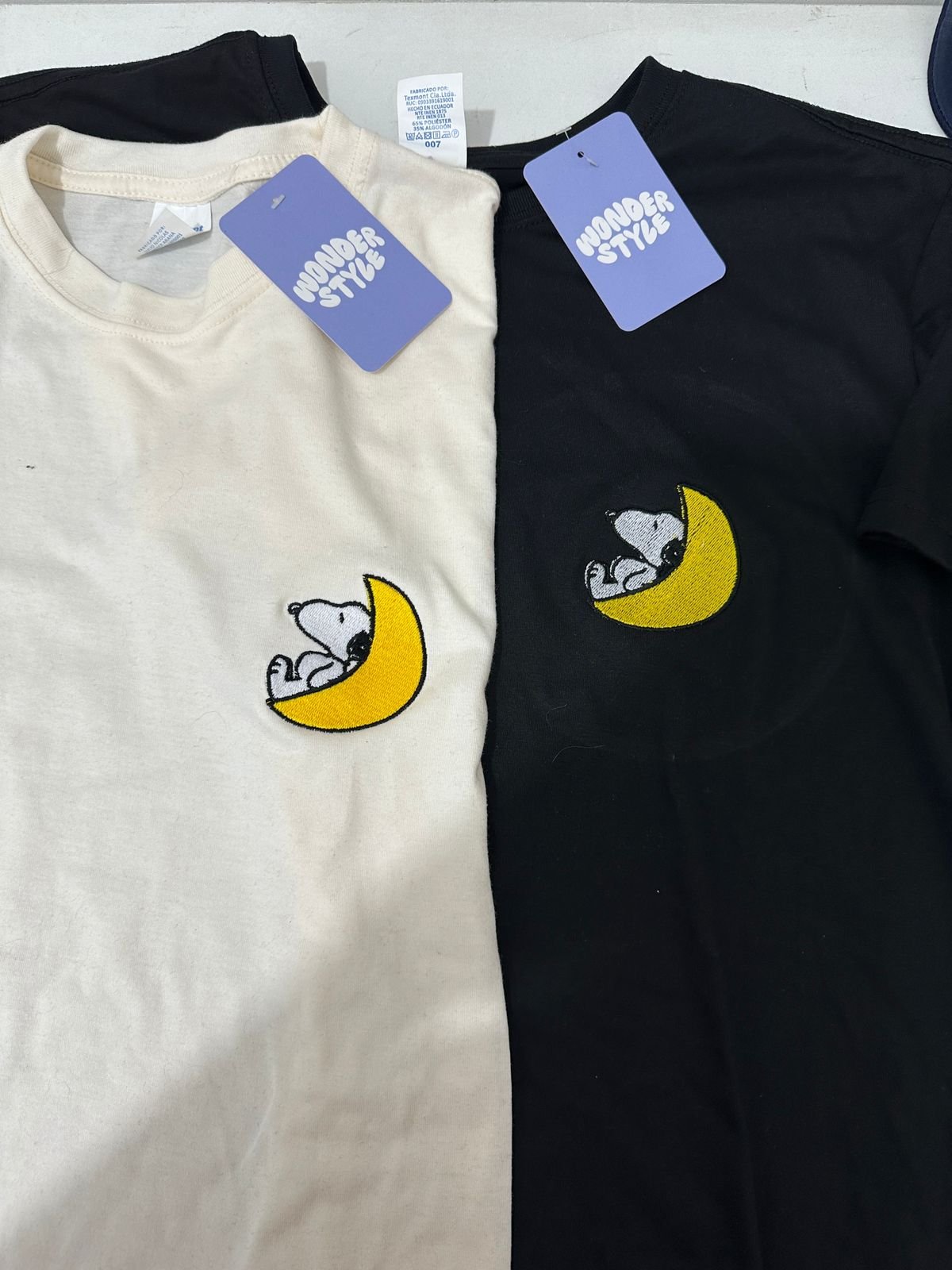 WhatsApp Image 2026-03-01 at 10.52.13 PM (5) Promo 2x$25 Camisetas snoopy luna pareja bordado - Image 1