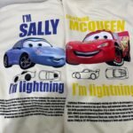Hoodies/camisetas Sally y Rayo mcqueen matching pareja