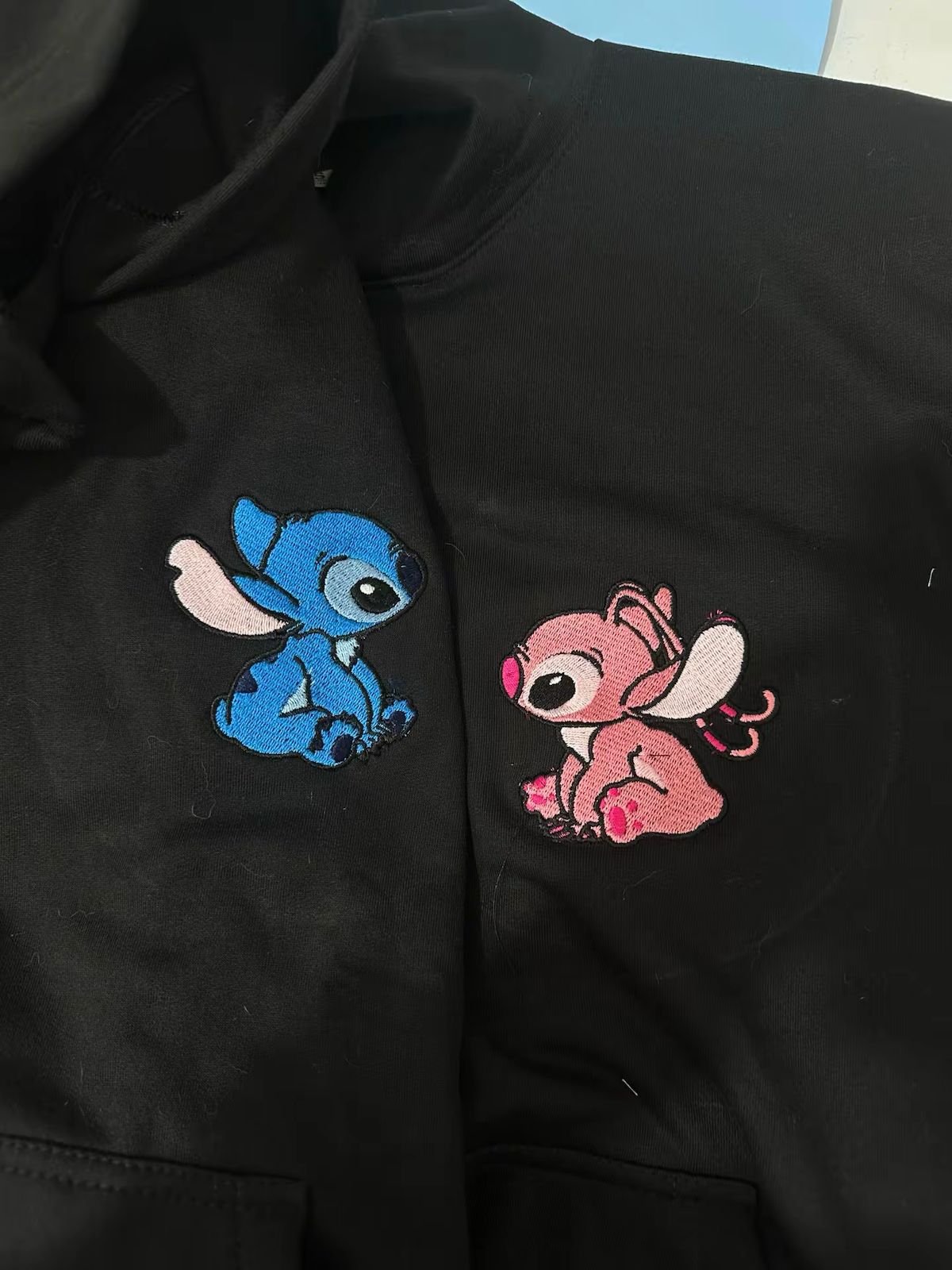 WhatsApp Image 2026-03-01 at 2.58.07 PM Hoodies/camisetas stitch y su novia matching pareja bordado - Image 1