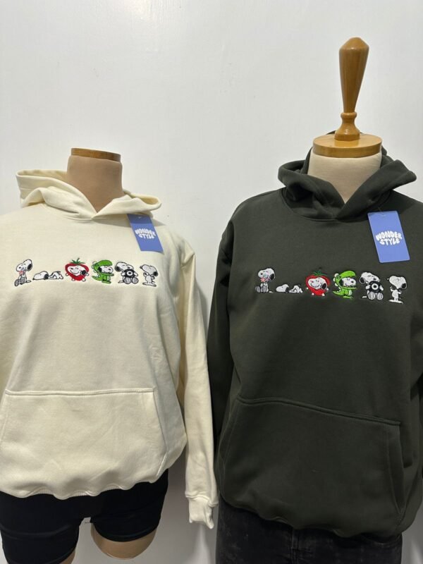 Hoodie/camiseta Snoopy varios bordado matching pareja