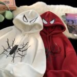 Hoodies/camisetas spiderman matching pareja estampado