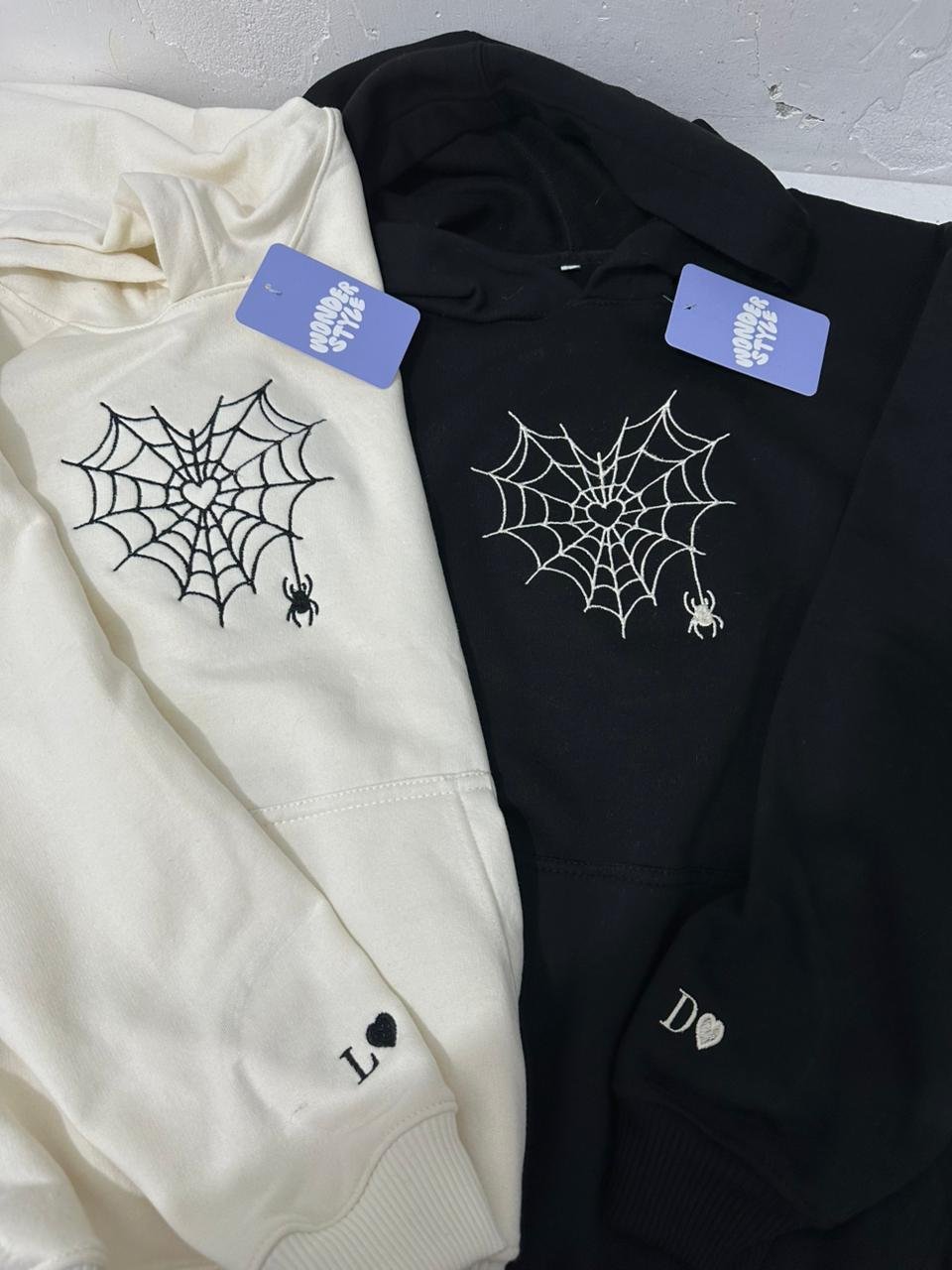WhatsApp Image 2026-04-20 at 9.29.54 PM Hoodies/camisetas spiderman telaraña matching pareja bordado - Image 1