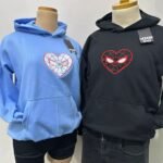 Hoodies/camisetas spiderman corazon matching pareja bordado